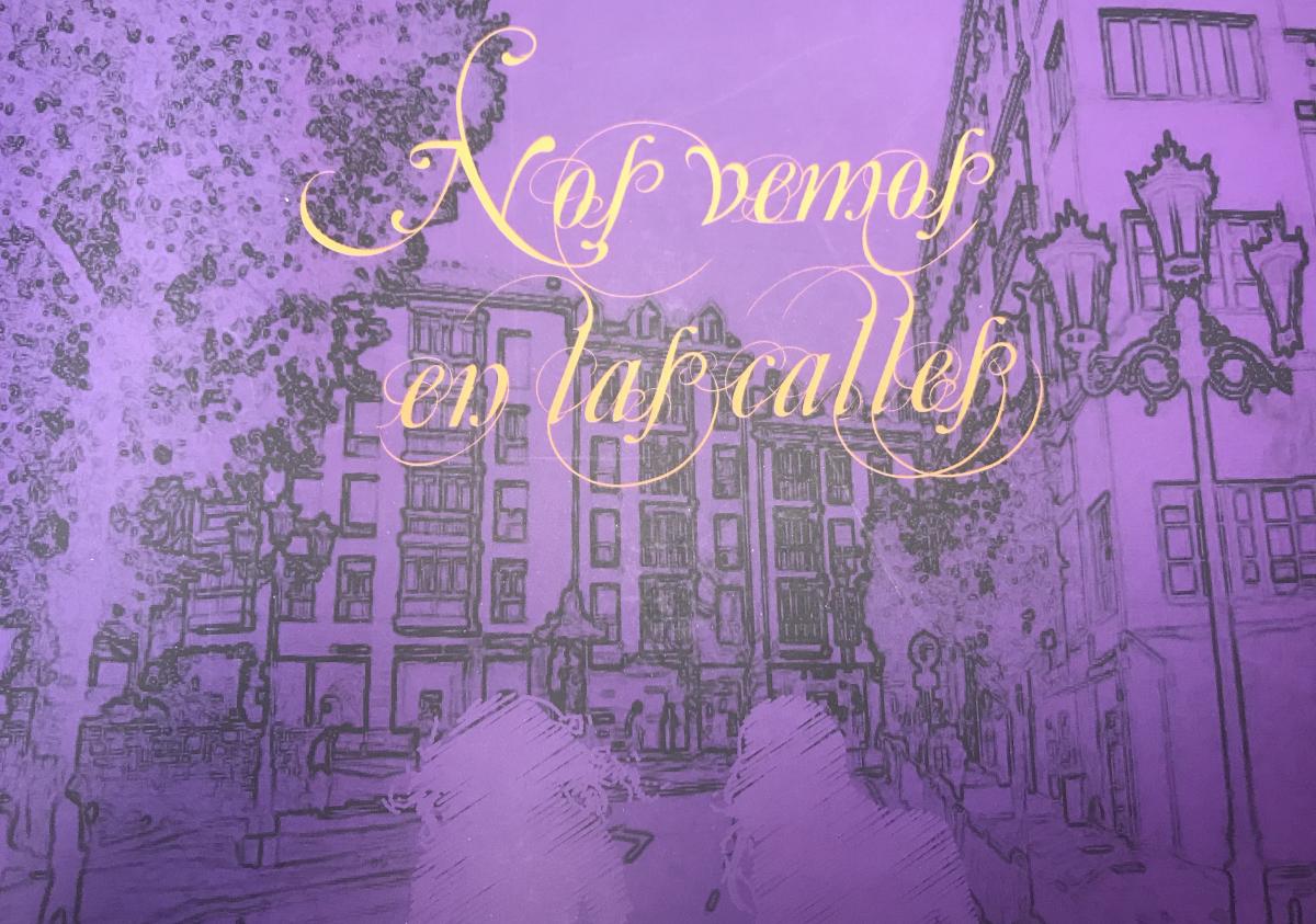 Nos vemos en las calles. Portada del libro sobre las mujeres en las calles de Oviedo. Editado por Igualdad de CCOO de Asturias con la Unin Comarcal y el Sindicato de Enseanza