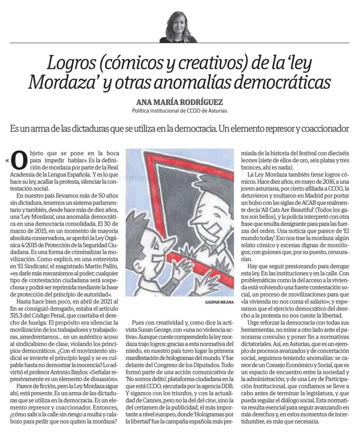 Tribuna sobre la Ley Mordaza