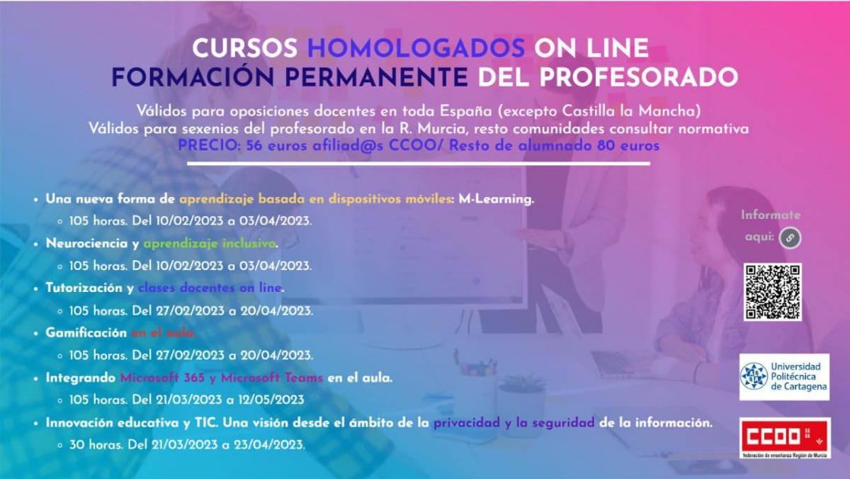 Cursos homologados on line UPCT