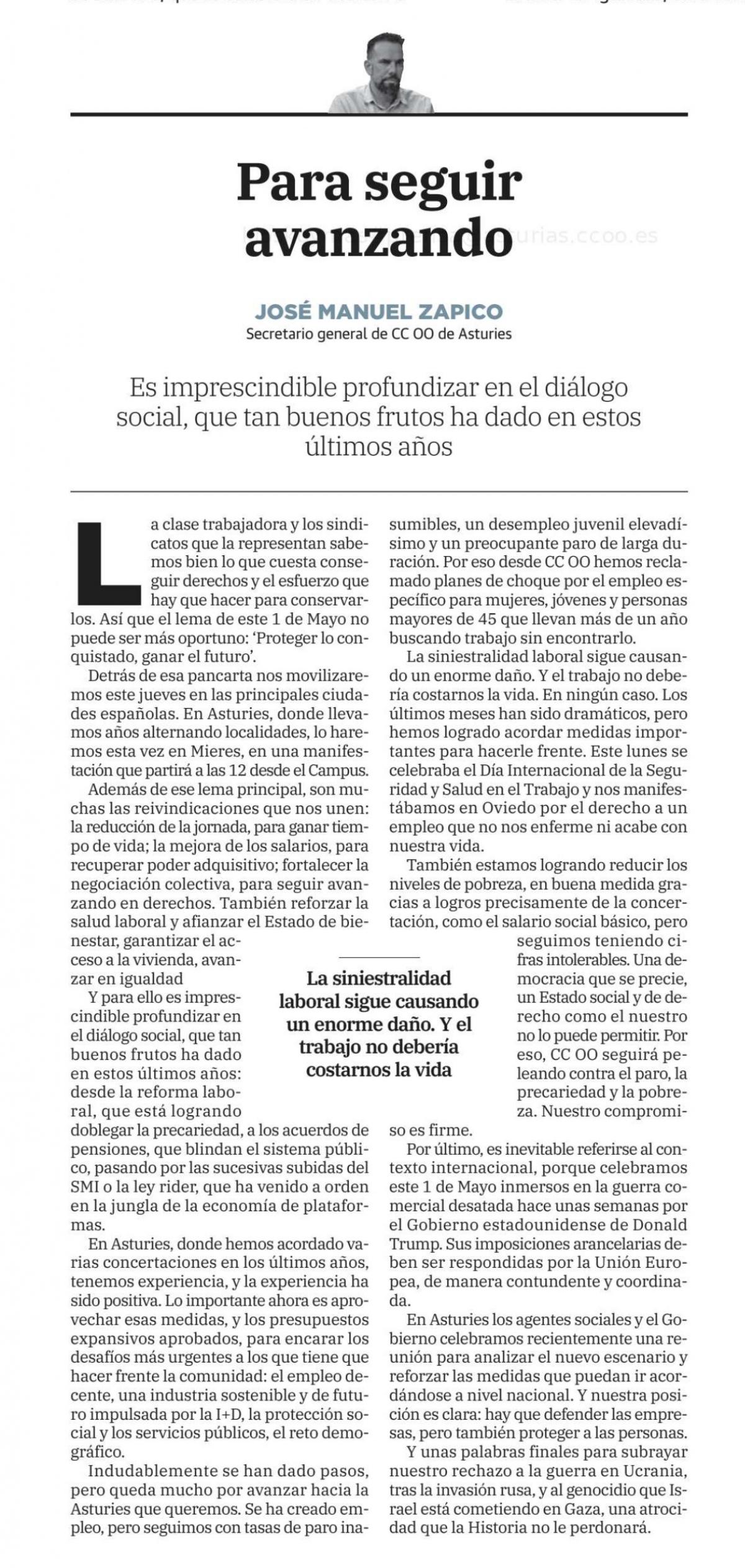 Para seguir avanzando