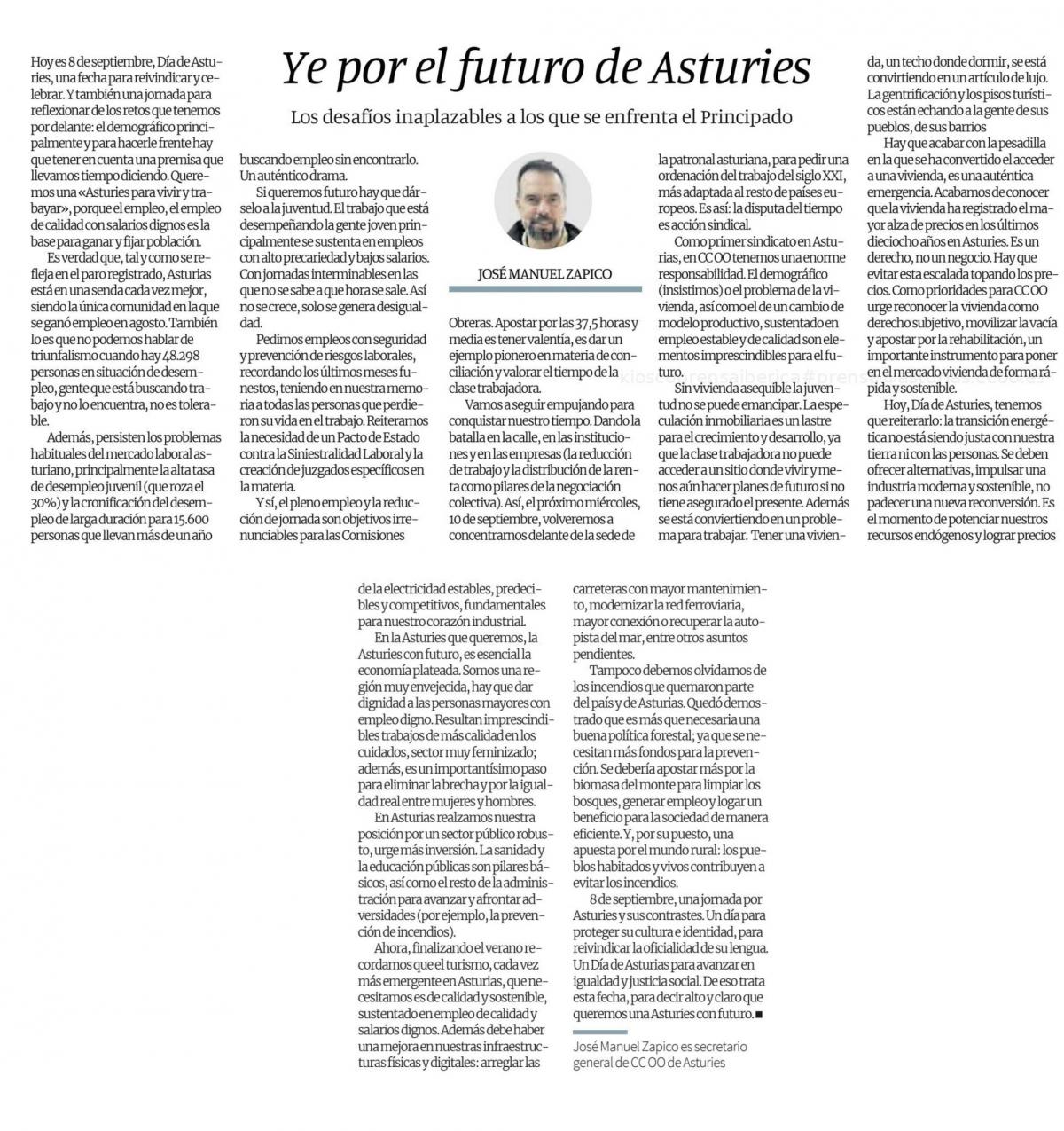 Ye por el futuro de Asturies