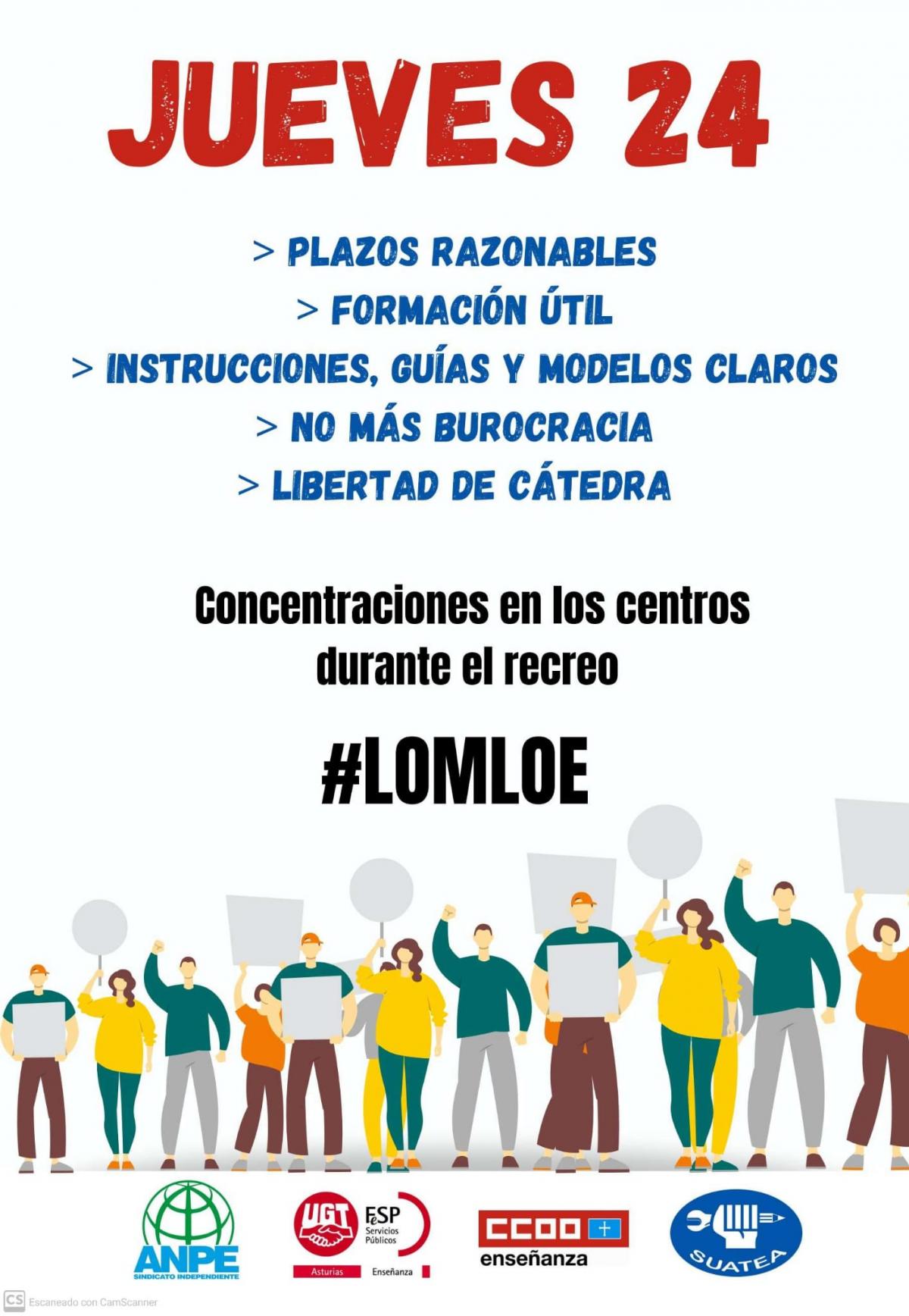 Concentraciones jueves 24 noviembre