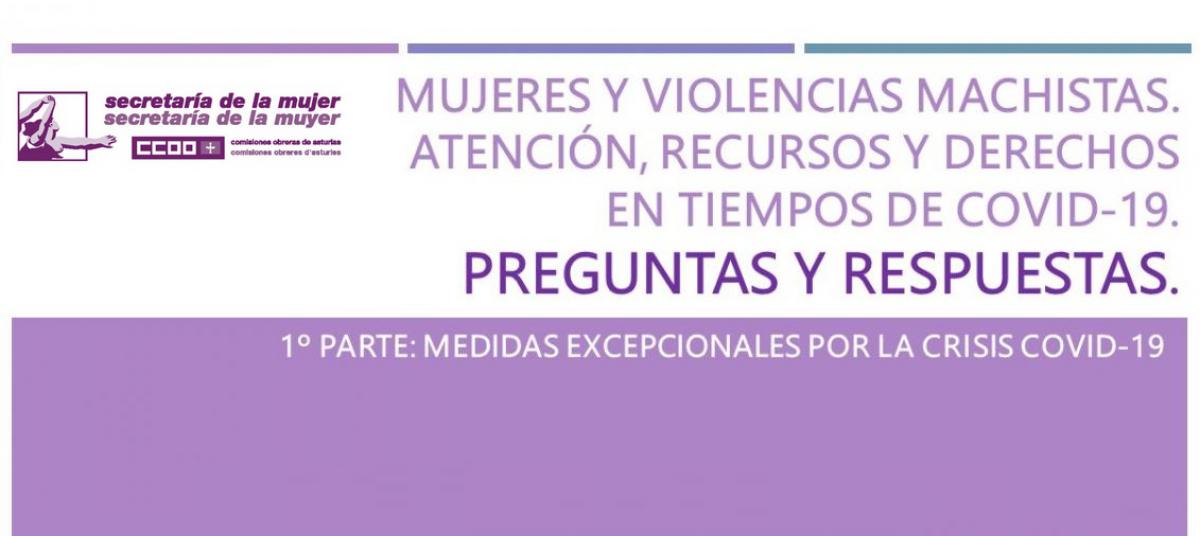 Medidas y derechos contra las violencias machistas en la crisis del Covid19