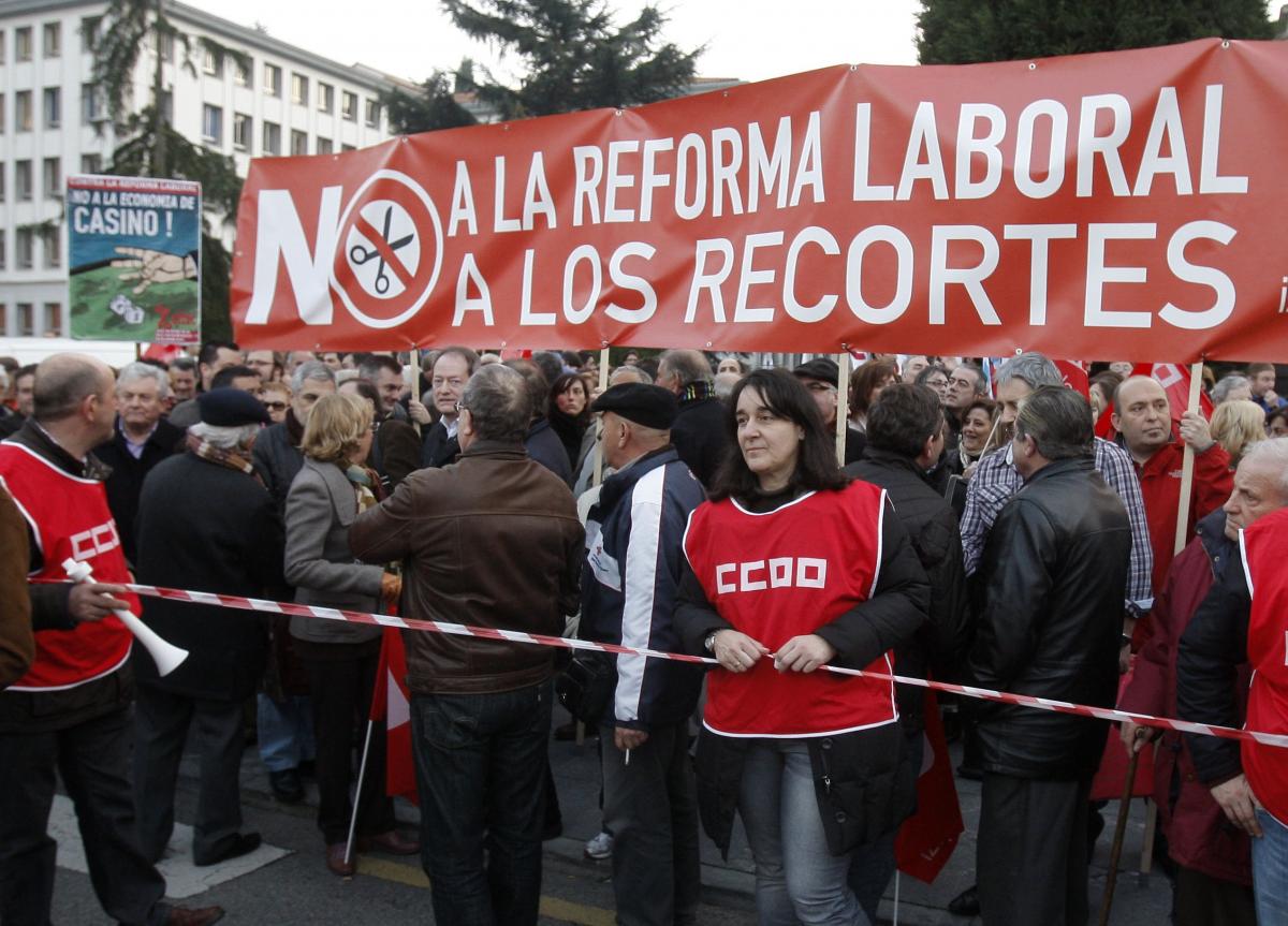 Movilizaciones contra la reforma laboral del PP
